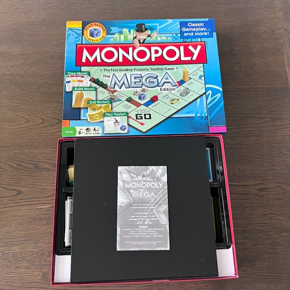 NEW Monopoly MEGA Edition Board Game - Family Fun Game Night Kids & Adults - Picture 4 of 8